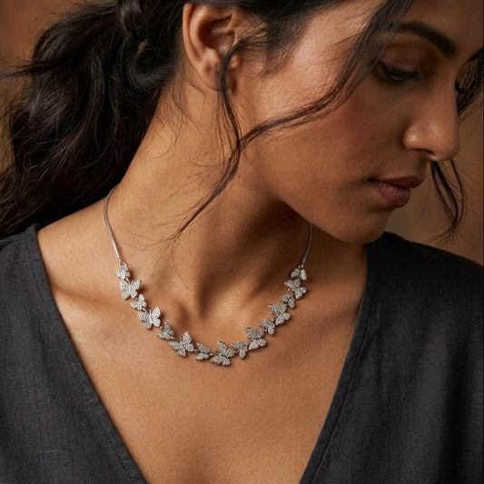 Butterfly Zirconia Necklace