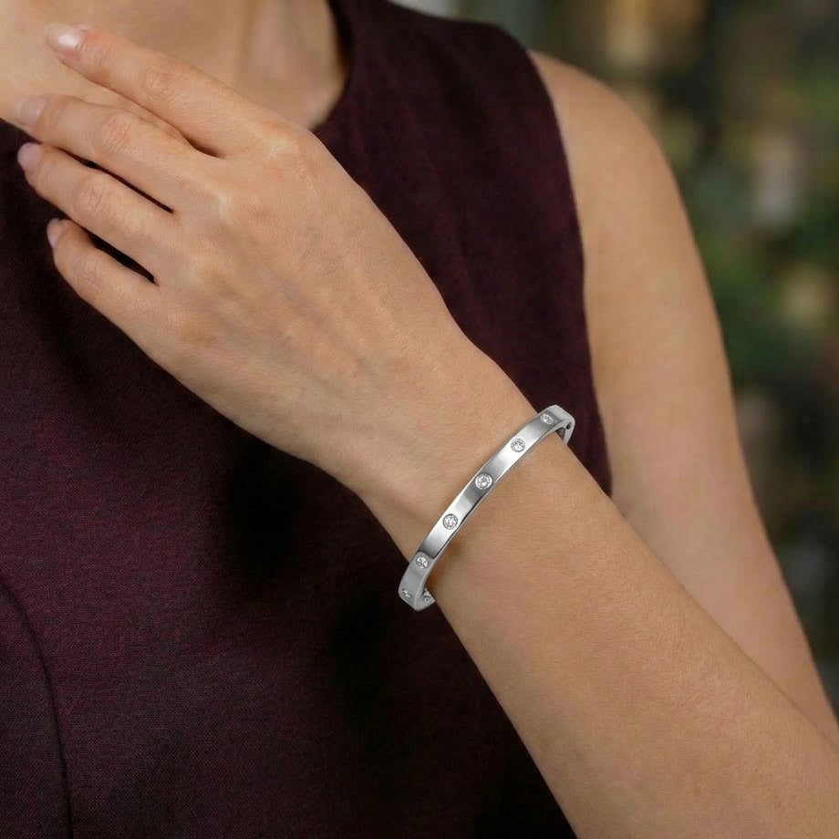 Silver Plated Openable Bracelet