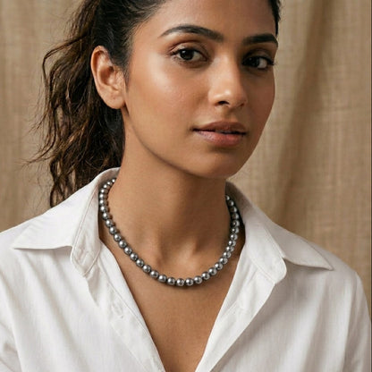 Grey Pearls Necklace