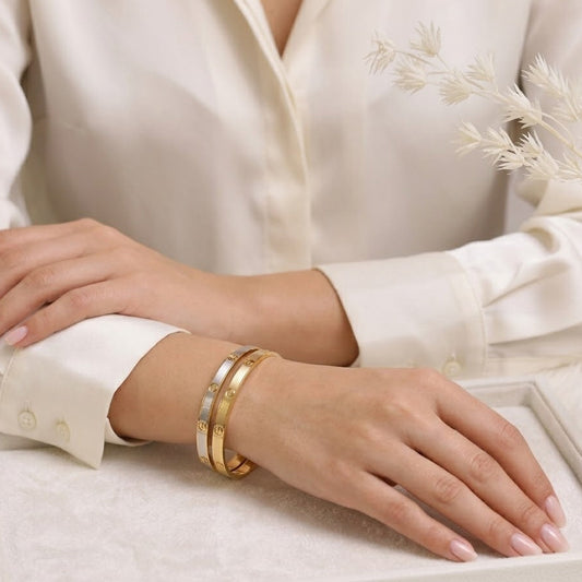 Two Toned Pair of Bangles