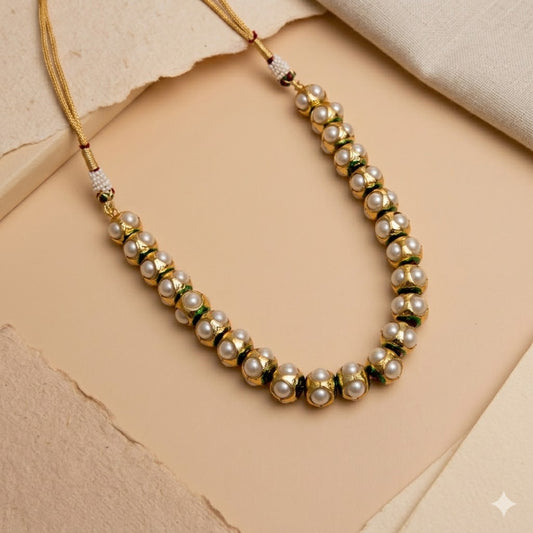 Rishima Pearl and Gold Necklace Set