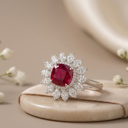 Ruby stone ad ring