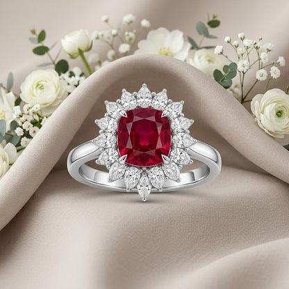 Ruby stone ad ring