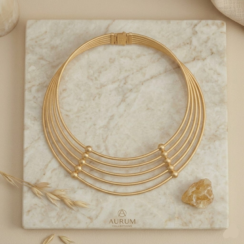 Aurelia Gold Layered Choker