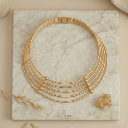 Aurelia Gold Layered Choker