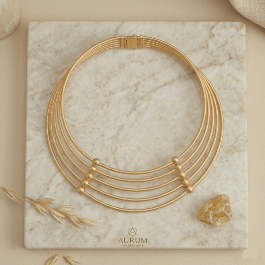 Aurelia Gold Layered Choker