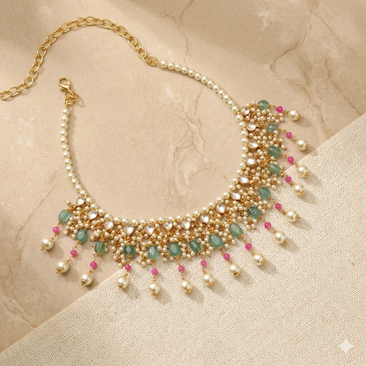 Raveesha Pastel Pearls Necklace Set