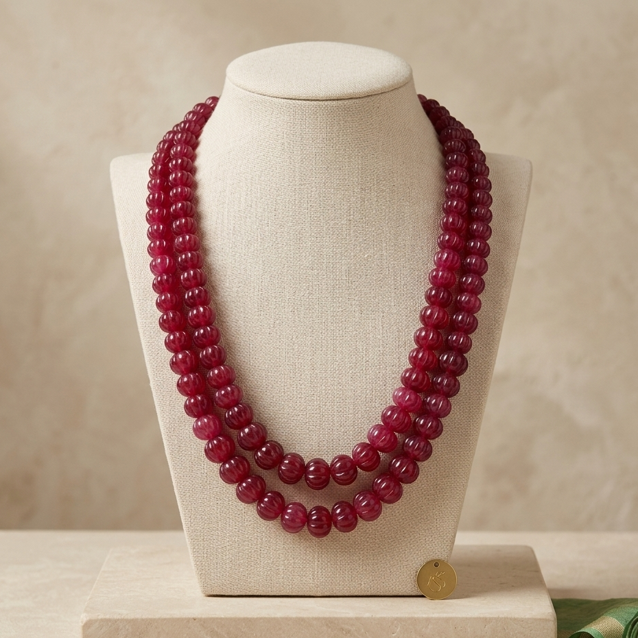 Rubina Deep Pink Necklace
