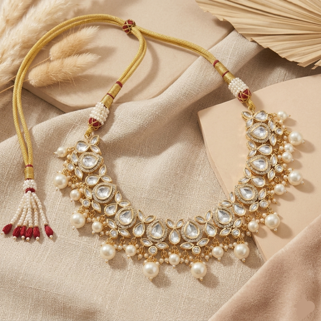 Pritha Polki Necklace Set