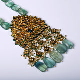 Flourite String Kundan Necklace Set