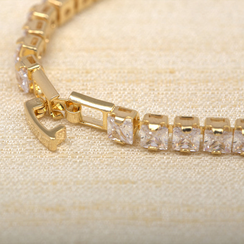 Single Line CZ Tennis Bracelet