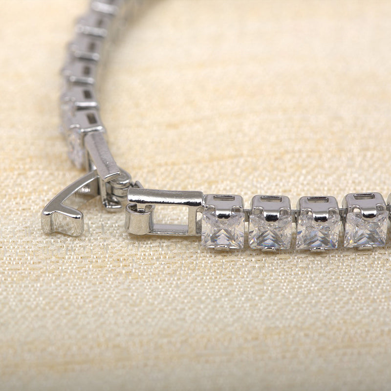 Single Line CZ Tennis Bracelet