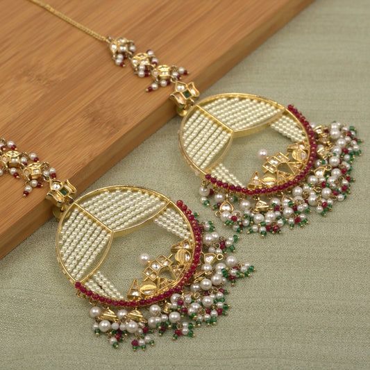 Pearl Chandbali Earrings