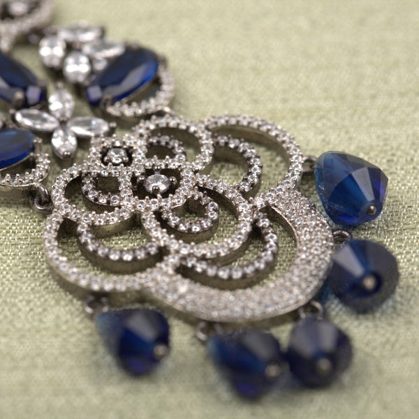 Elite Blue Drop Earrings