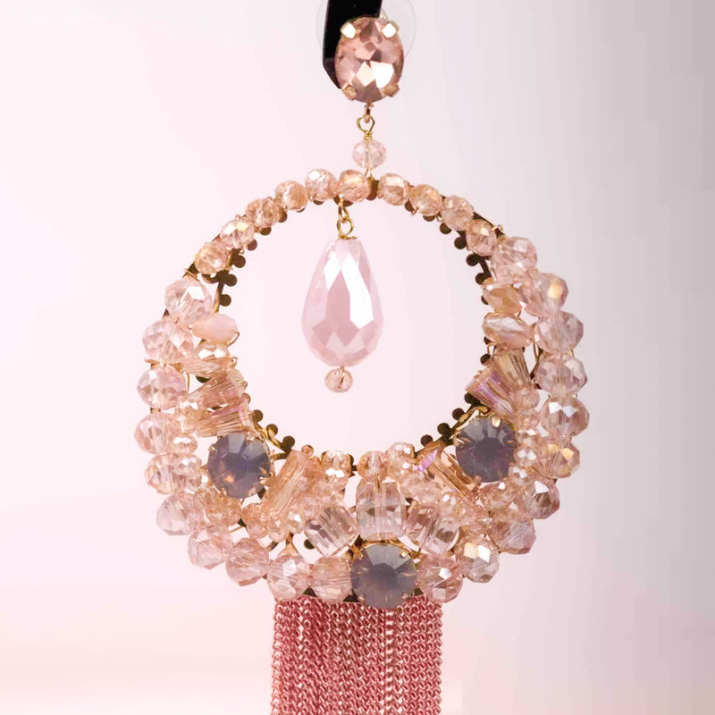 Powder Pink Party Earrings