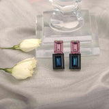Spectral Blue Swarovski Crystal Earrings