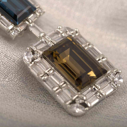 Champagne Swarovski Crystal Earrings