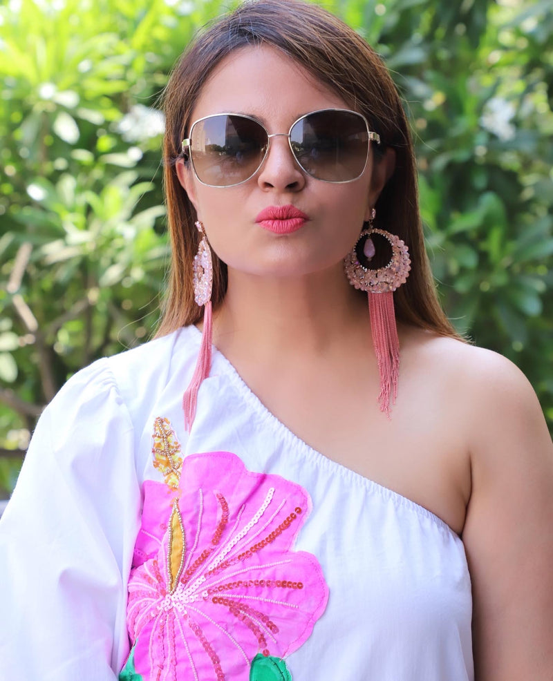 Powder Pink Party Earrings