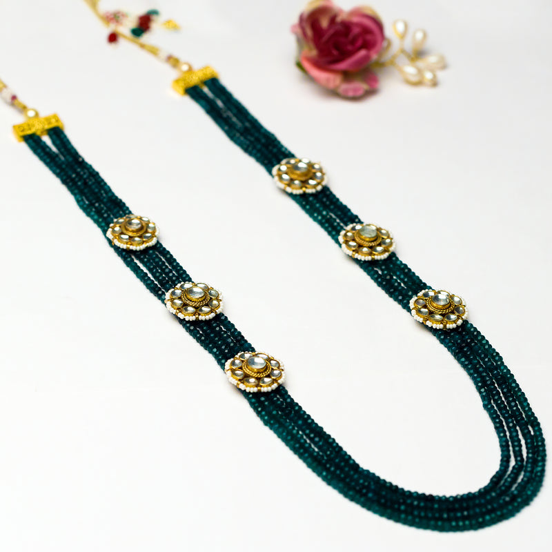 Onyx Brooch Necklace Set