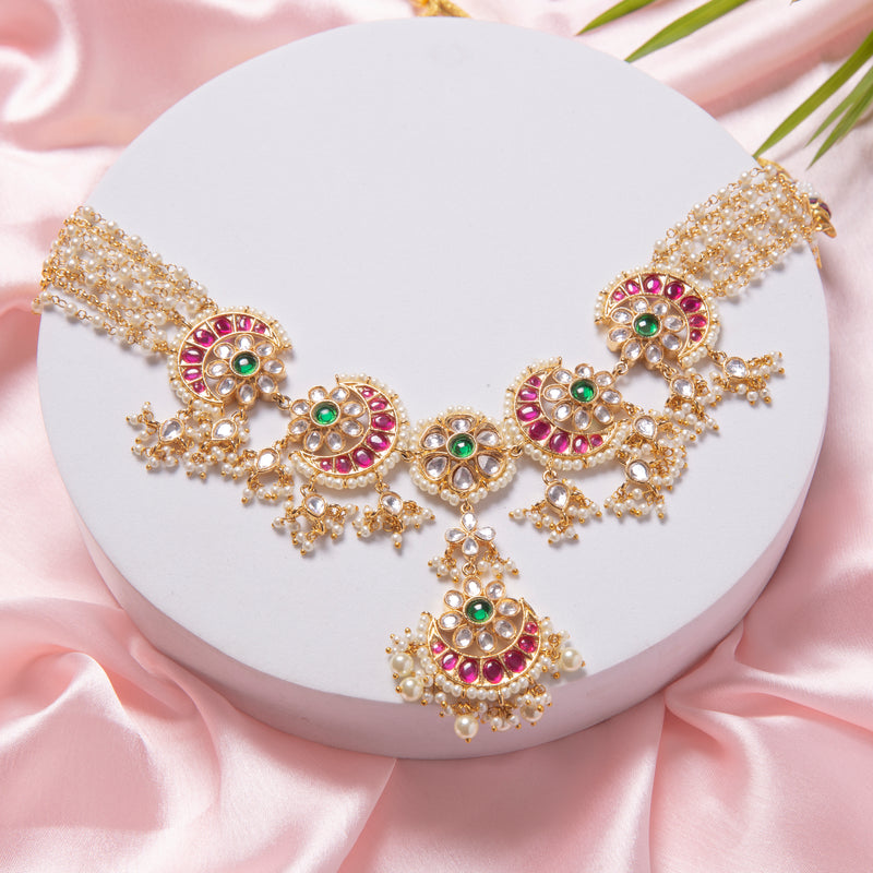 Aabroo Choker Necklace Set