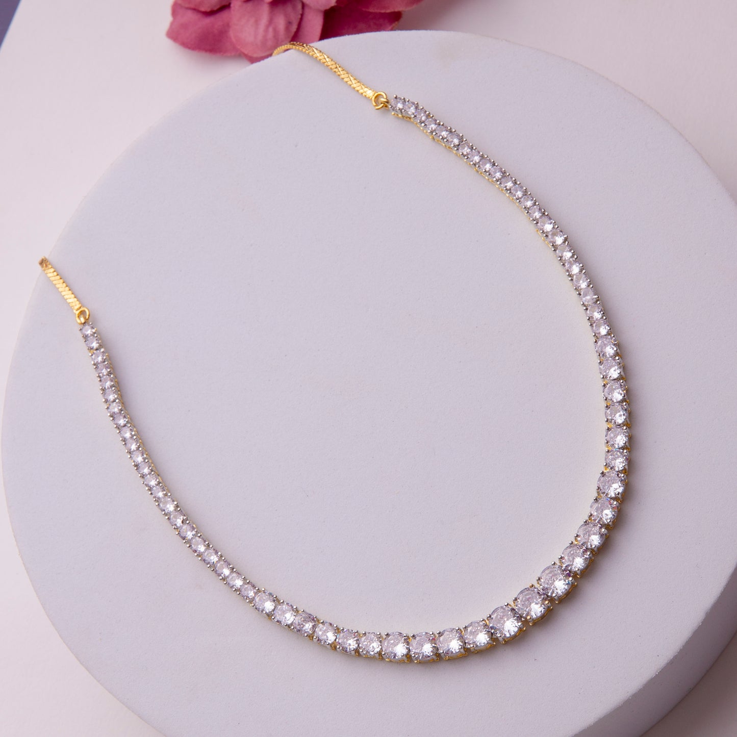 Classic Single Line Necklace Set