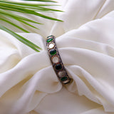 Victorian Finish Colourful Polki Bangles