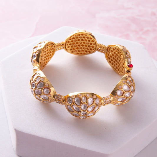 Hayaat Gold and Kundan Openable Bangle