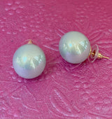 Combo Rosegold and Mint Green 16mm Pearl Studs