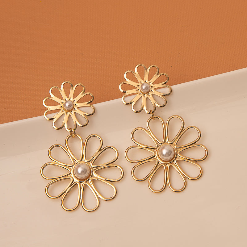 Aviva Flower Modern Earrings