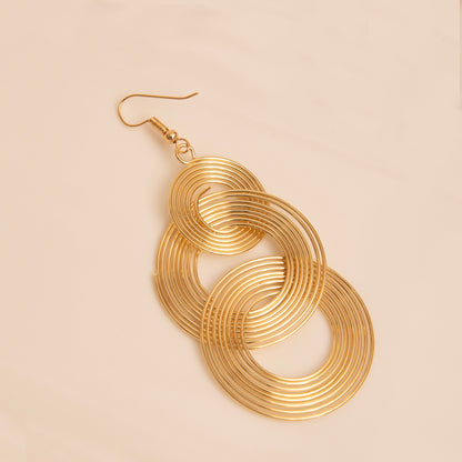 Hoop Style Spiral Earrings