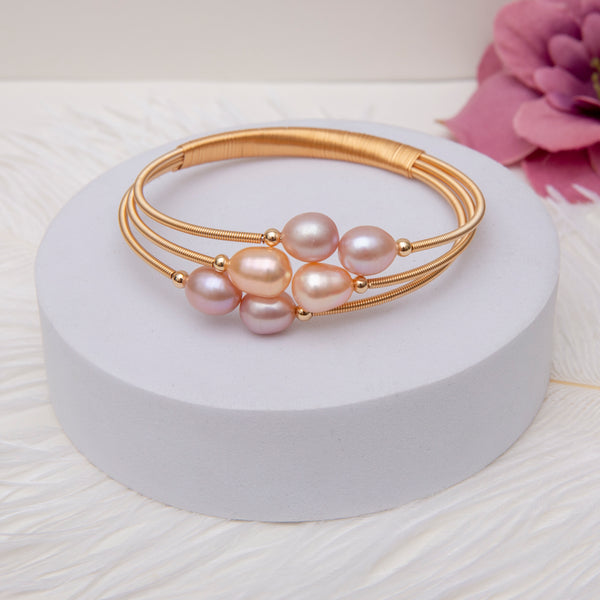 How to make a Pearl Bangle - DIY Double Pearl Bangle inspired by Chanel  (Hindi) - YouTube