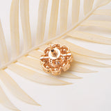 Rosegold Polki Stud Earrings