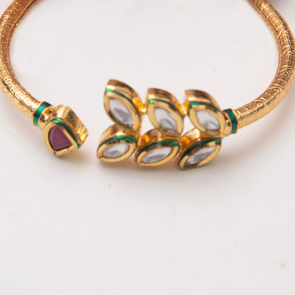 Asmaa Gold Toned Kundan Bracelet