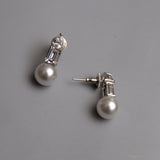 Baguette & Pearl Necklace Set