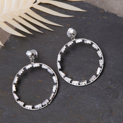 Claire Blingy Round Party Earrings