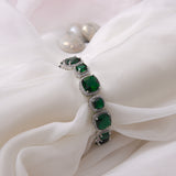 Emerald Green Coloured Stone Bracelet