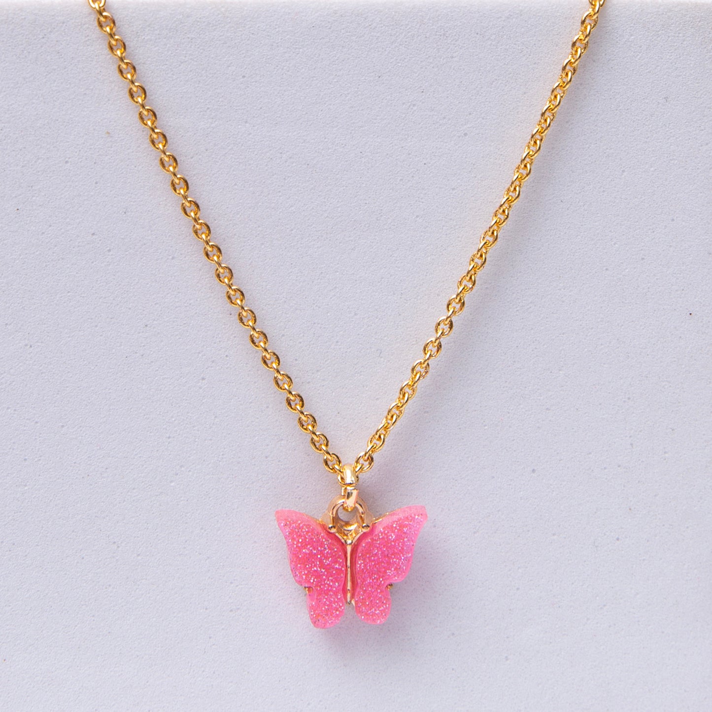 Pink Butterfly Chain