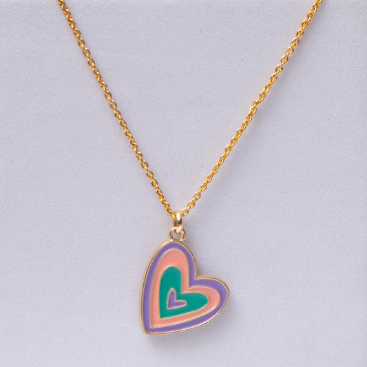 Heart Shaped Pendant Chain