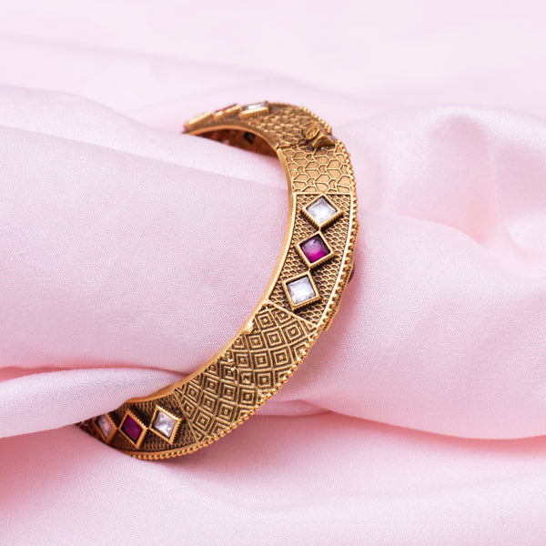 Antique Gold Openable Bangle