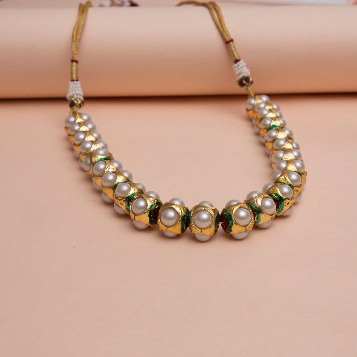 Rishika Pearl and Gold Necklace Set