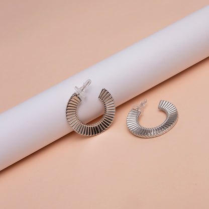 Striped Hoop Earrings