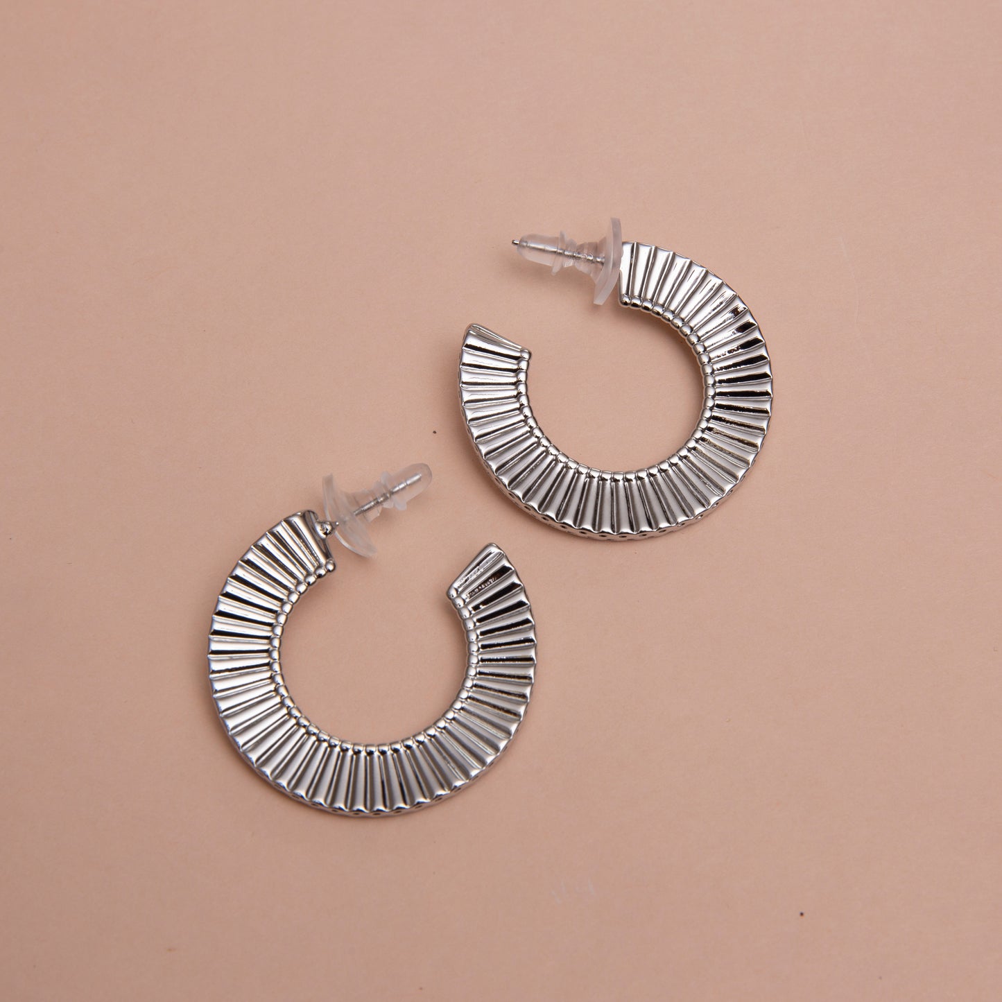 Striped Hoop Earrings