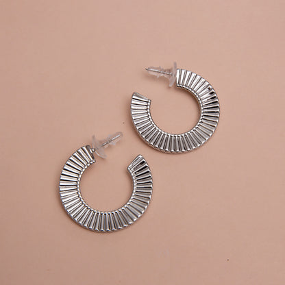 Striped Hoop Earrings