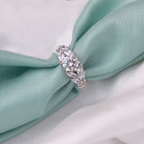 Sterling Silver Marquis  Solitaire Ring