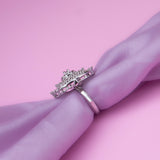 Oval Shaped Adjustable Cocktail Ring