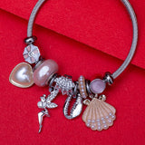 Valentine's Day Special Gold Toned Charms Bracelet