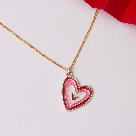 Red and White Heart Shaped Chain