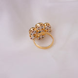 Pink and Gold Adjustable Ring