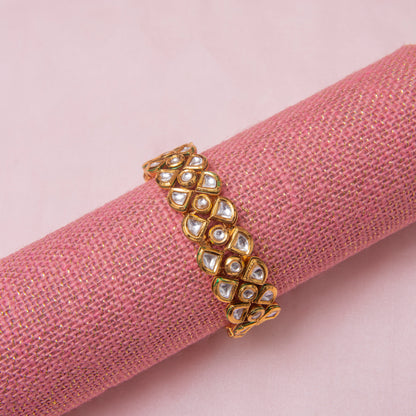 Tazmeen Polki Kundan Openable Bangle