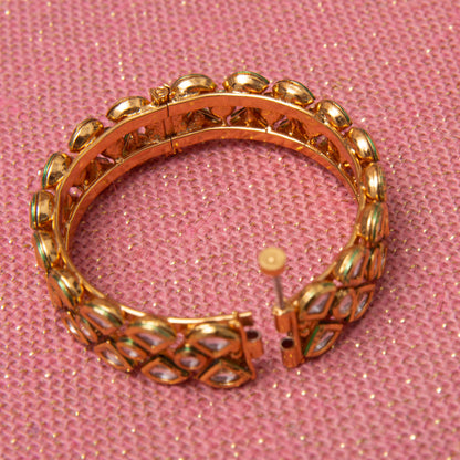 Tazmeen Polki Kundan Openable Bangle